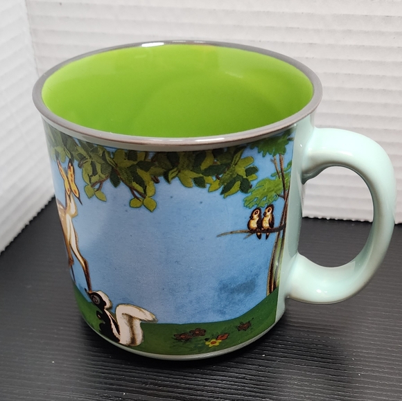 Disney Bambi 20 oz mug Blue with green interior - Picture 2 of 15